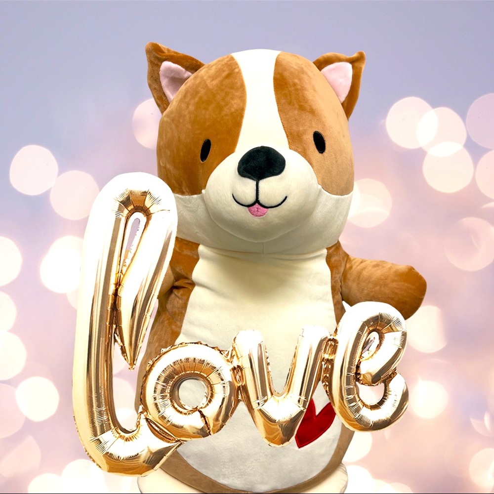 REGINALD THE CORGI 26” JUMBO XL HUG MEES SQUISHMALLOW RARE NEW RELEASE H…